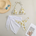 Flora Bikini Set With Skirt Wrap