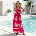 Mediterranean Muse Smocked Maxi Dress